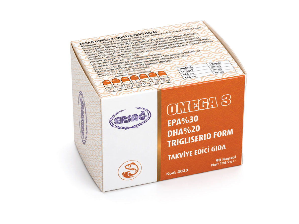 Omega 3 Takviye Gıda Kutusu